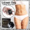 Kaffee-Vulkan-Asche-Seifenstück zur Cellulite-Entfernung