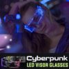 Cyberpunk LED-Visierbrille