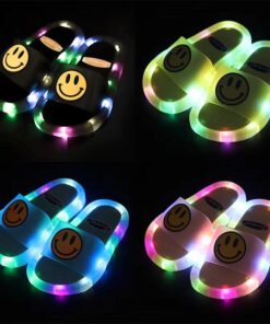 Smile LED-Licht Kinder-Slipper mit weicher Unterseite