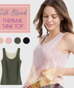 Nahtloses Thermo-Tanktop aus Seidenmischung