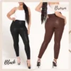 Plus Size Lederleggings mit perfekter Passform