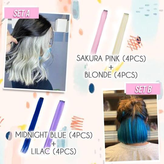 Das farbige Clip-in-Extensions-Set von Hairdrobe - Image 6