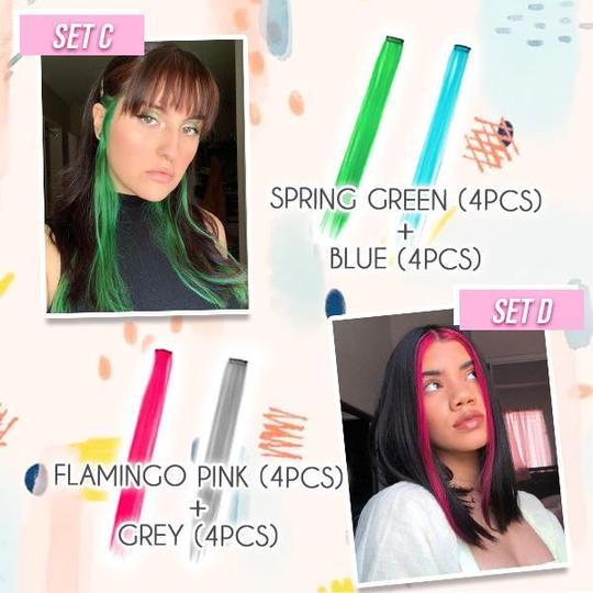 Das farbige Clip-in-Extensions-Set von Hairdrobe - Image 7