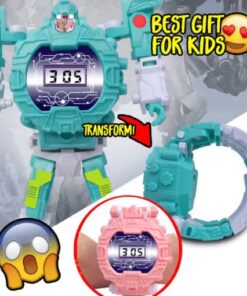 2-in-1-Spielzeuguhr mit verwandelndem Roboter