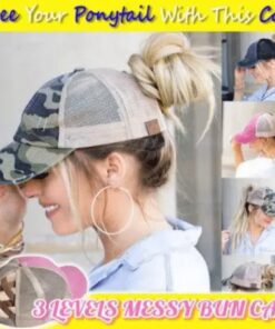 3-stufige Messy-Dutt-Kappe