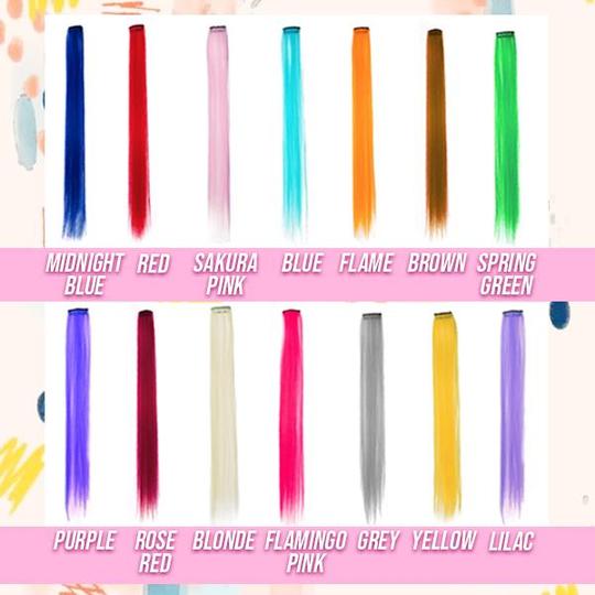 Das farbige Clip-in-Extensions-Set von Hairdrobe - Image 5