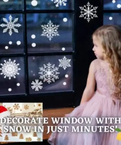 InstaDecor Weihnachts-Schneespray-Schablonen (5 Stück)