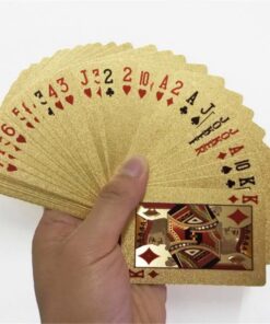 Luxuriöse Pokerspielkarten aus 24-Karat-Goldfolie