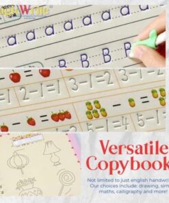 MagicWrite wiederverwendbares Kalligraphie-Übungsbuch und Stift-Set