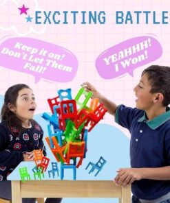 Puzzle-Spiel zum Stapeln von Stühlen