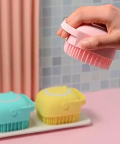 Weiche Badebürste aus Silikon