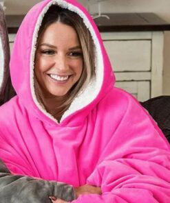 Übergroßer wärmender Decken-Kapuzenpullover für den Winter